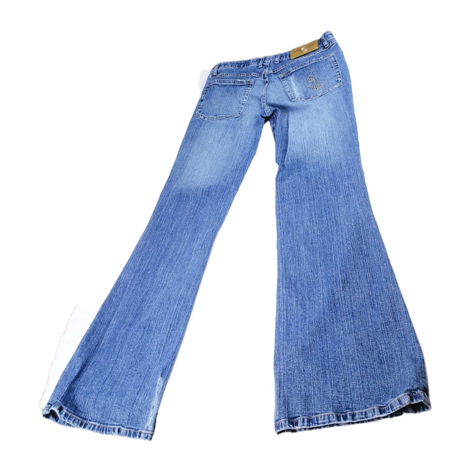 Vintage Y2k Baby Phat Mid Rise Flared Jeans Sz 9 Embr… - Gem