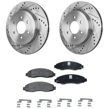 Front Brake Disc Rotors and Pads Kit For Dodge Dakota 2003 2004