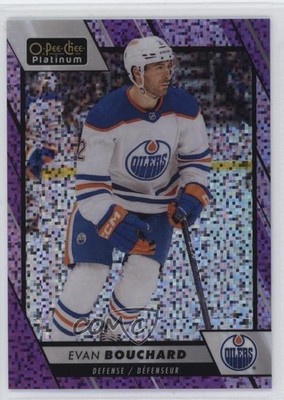 2023-24 O-Pee-Chee Platinum Violet Pixels 27/299 Evan Bouchard #79 c6q