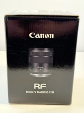 Canon RF85mm F2 Macro Is STM Lens for Canon RF Mount Excellent Condition
