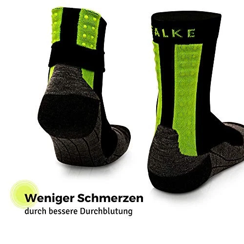 (TG. 44) Falke Achilles Calzini, Black, 44 Uomo - NUOVO  - Immagine 2 di 4