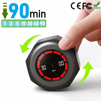 Visual Study Timer for Kids Focus Pomodoro Clock with Gravity Sensor Flip Mute C