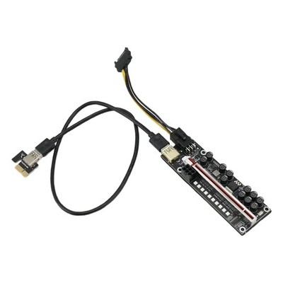 V014-MAX PCI-E Riser-Karte USB 3.0-Kabel PCI Express 1X auf 16X Extender PC6984