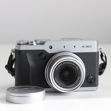 Fujifilm FinePix X30 12.0MP Digital Camera, Silver, UK, Read..