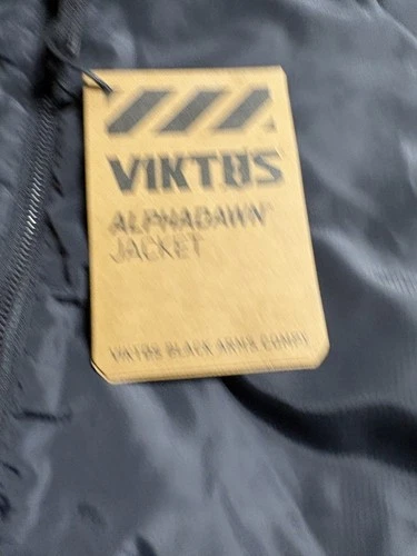 Viktos Alpha Dawn Insulated Jacket Mens S Black Hooded Tactical Packable NWT NEW image 3