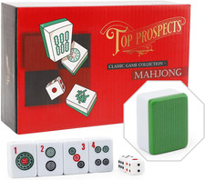 Premium Classic Large and Heavy 5Kg Mahjong Set with English Characters for Begi