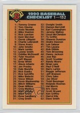 1990 Bowman Factory Set Collector's Edition (Tiffany) Checklist Cards 1-132 0h1