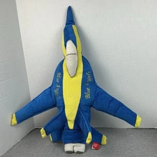 Cuddle Zoo Blue Angels Jet Plush 24” Stuffed Airplane Toy Navy F/A-18 Hornet