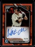 2024 Bowman Sapphire Walker Martin Chrome Auto Refractor 1st Orange #/25 Giants