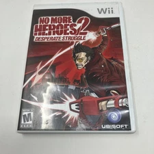 No More Heroes 2: Desperate Struggle (Nintendo Wii, 2010) CIB Complete 