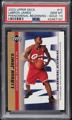 2003 LeBron James [Gold] #15