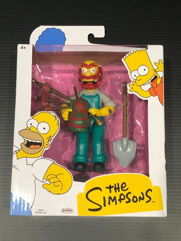 Los Simpson 5" Onda 1 Set Homer Bart Willie Otto Jakks Pacific Foto 4 de 4