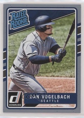 2017 Chronicles Donruss Rated Rookies Gray Border Daniel Vogelbach Dan RC v1x