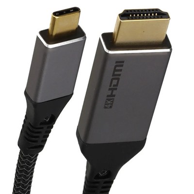 2M Pro Metall USB-C auf HDMI Kabel 4K 60Hz UHD Kabel Adapter geflochten