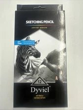 Dyvicl Professional Drawing Sketching Pencil Set - 12 Pieces Drawing Pencils