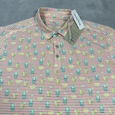 Tommy Bahama Shirt Men's Large Multicolor Island Zone Costa Wave Seersipper Polo