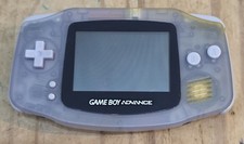 Nintendo Game Boy Advance GBA Console Clear Crystal Glacier - Tested & Working!