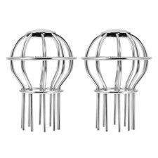 2 Pcs Stainless Steel Roof Anti Block Covers Gutter Filter Strainers for Leaves