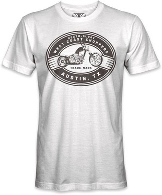 West Coast Choppers Death & Glory T-Shirt Herren Weiß 100% Baumwolle   S XXXL
