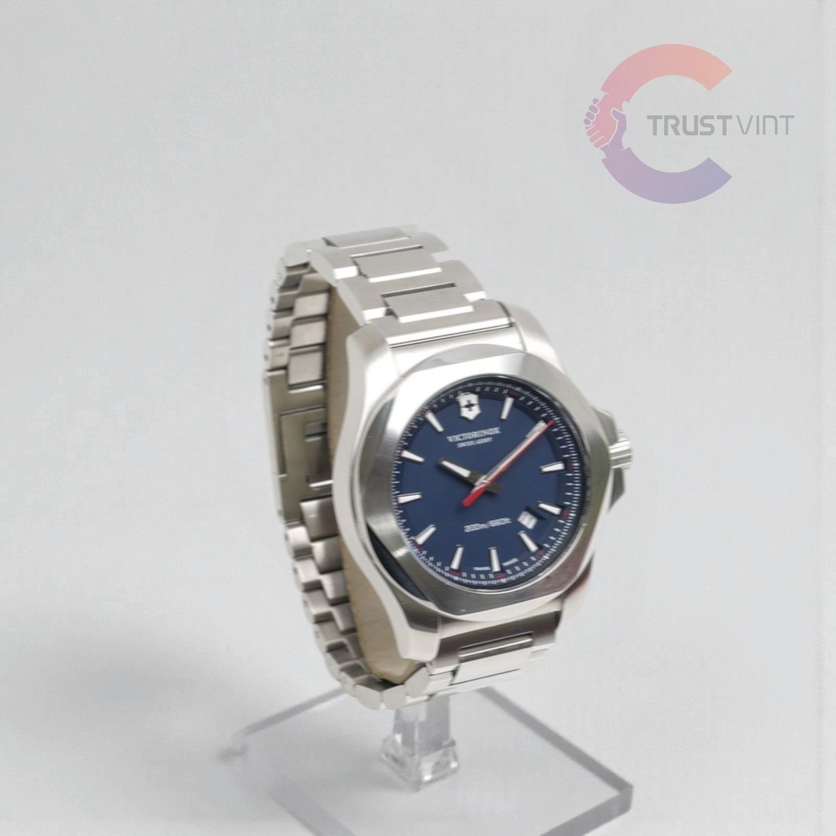 Victorinox INOX 241724 Quartz Blue Dial Stainless Steel Men's