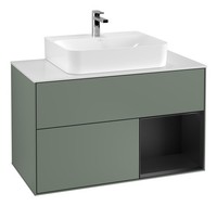 Villeroy & Boch Finion Waschbeckenunterschrank FüR Becken Mittig Regal Rechts...