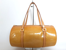 Louis Vuitton Vernis Bedford Hand Bag M91006 Vernis Monogram Yellow TH1918