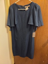 Forever 21 Juniors Medium M Teal Dress *snag On Sleeve * See Description