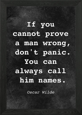 Oscar Wilde Zitat D016 gerahmtes Wandbild Poster Leinwanddruck Bild