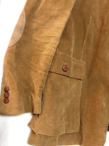 Giacca cappotto sportivo marrone velluto a coste Richmond Brothers vintage anni 70 patch professore - Foto 2 di 12