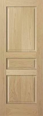 GLOBAL ONE FOREST PRODUCTS PREMIUM WOOD DOORS Poplar 3 Panel Neutral Raised Panels Stile & Rail Solid Core Interior Wood Doors
