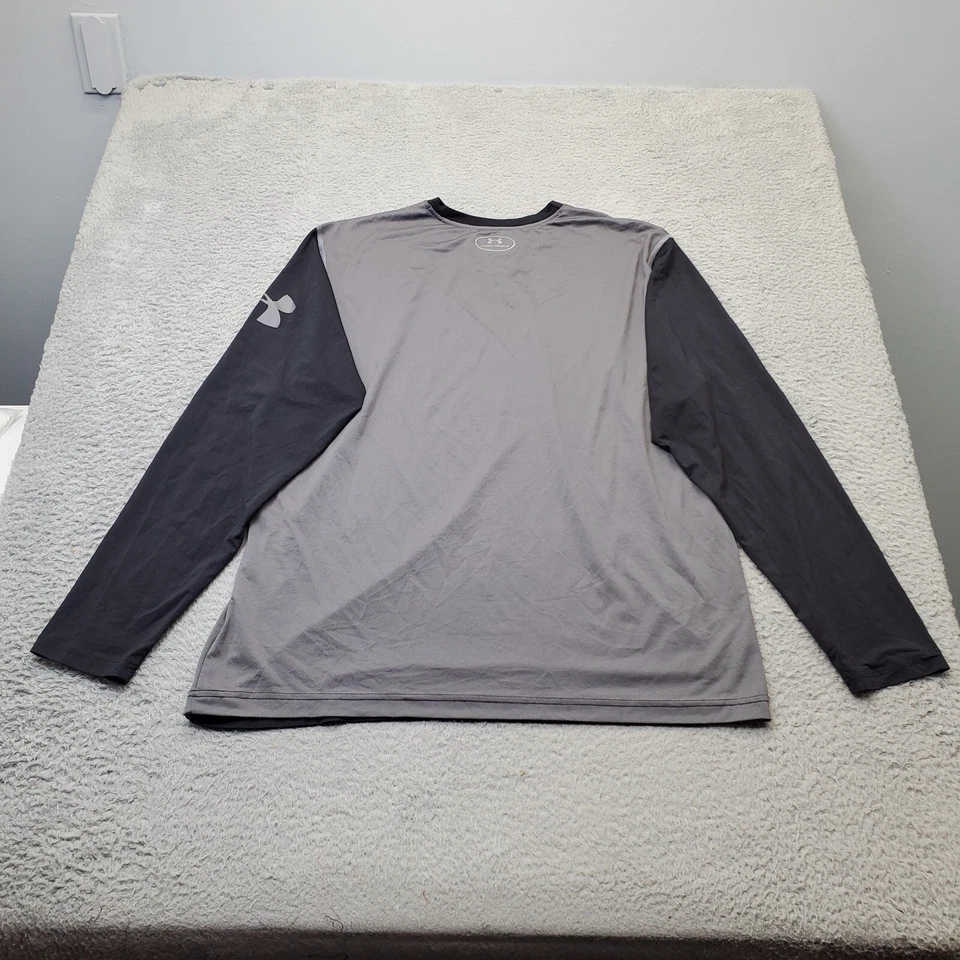 NCAA Rowan Profs Under armour Shirt Football Men 2XL Gray Sports Fitted HeatGear - Image 2 of 4