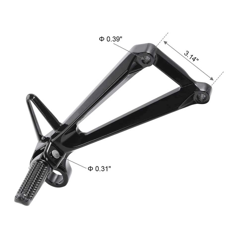 Rear Passenger Foot Pegs Rest Bracket Fit For YAMAHA YZF R3 2015-2025 MT03 16-25 - Изображение 3 из 4