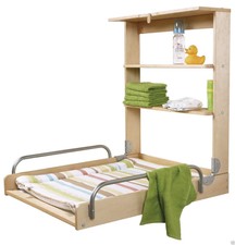 beech changing table