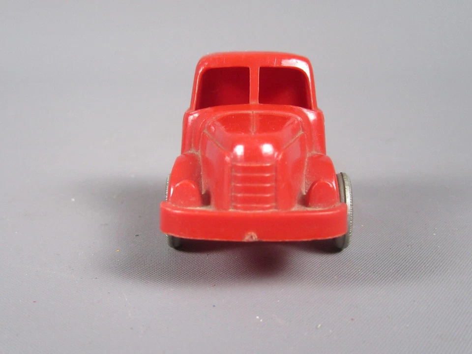 C164 Vintage 1960 BS France Truck Red Toy Bazar Plastic L 9.7 CM - Image 2 of 4