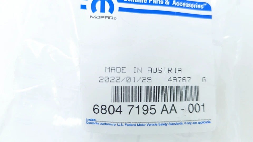 02-09 Dodge Sprinter Chrysler PT Cruiser Nuevo Tapa de llenado de aceite Mopar Fabricante Original Foto 4 de 4