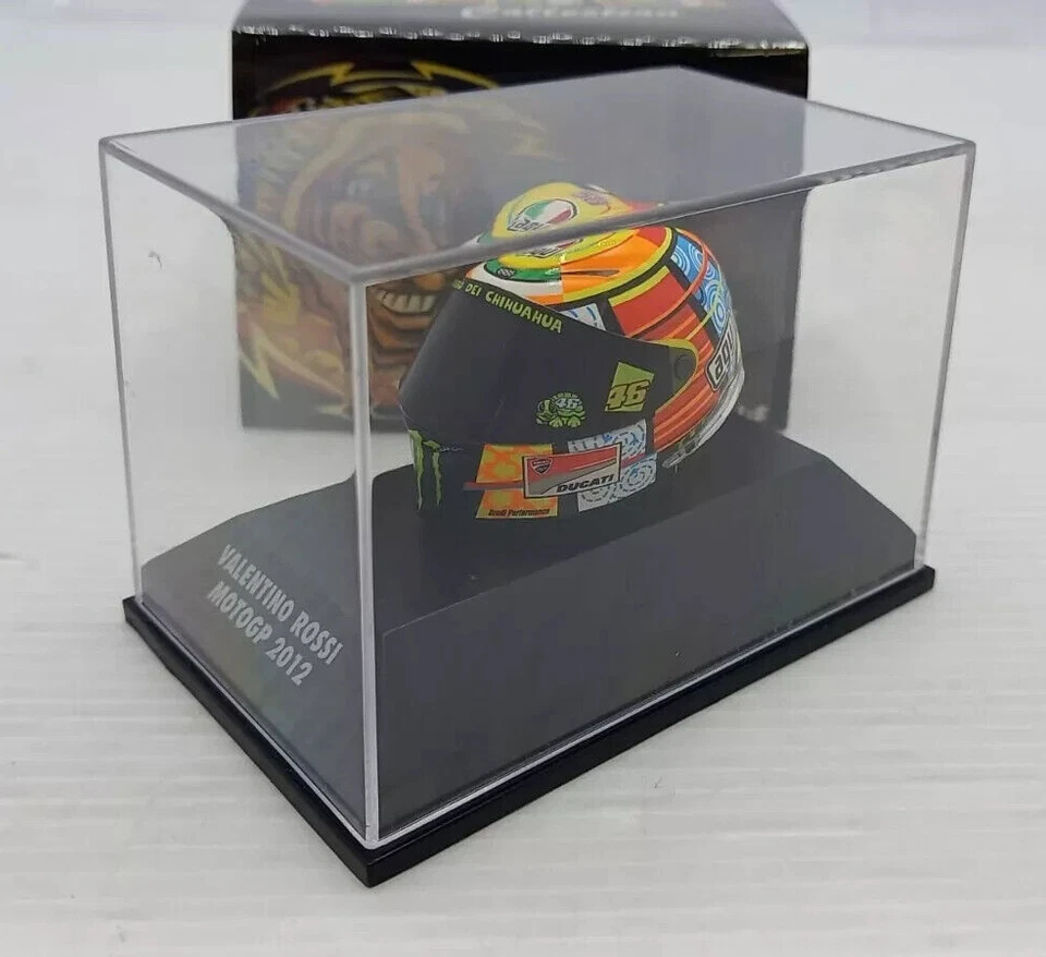 MODELLINO CASCO HELMET 1:8 MINICHAMPS VALENTINO ROSSI DUCATI MOTOGP 2012 DIECAST - Immagine 2 di 4
