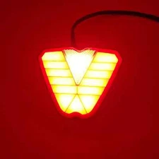 2" Receiver Tow Hitch Red Reflector F1 Style Brake Sequential Signal Light Cove