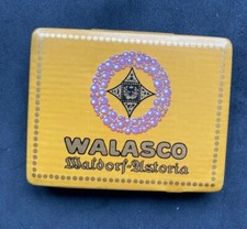 alte Blechdose WALASCO Waldorf-Astoria Zigarettendose um 1911, kl. , feine Dose