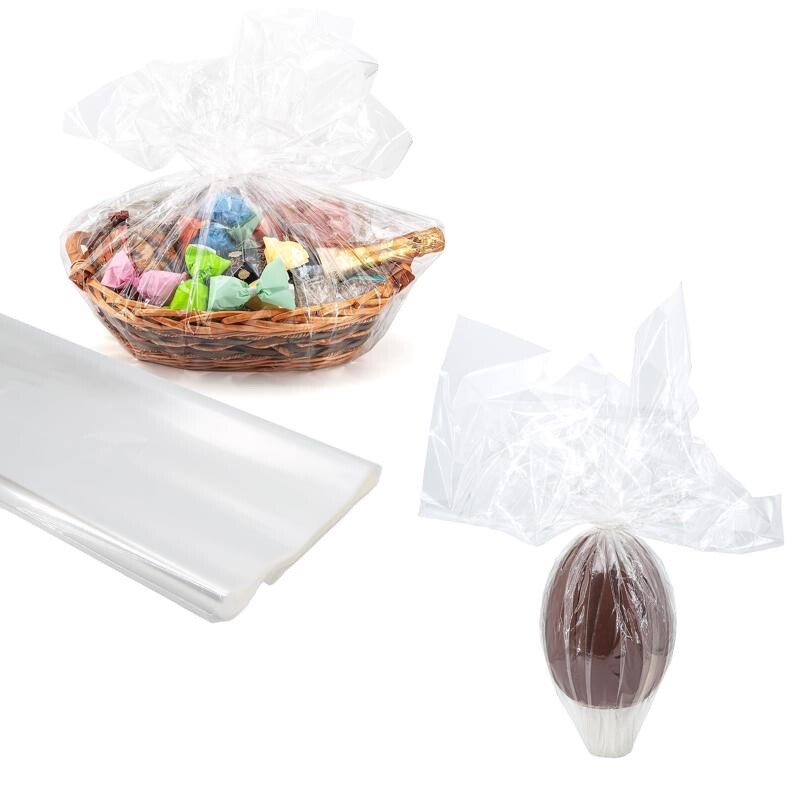 Fogli Cellophane Trasparenti  100x130 cm per Confezioni 25 fg Favorit