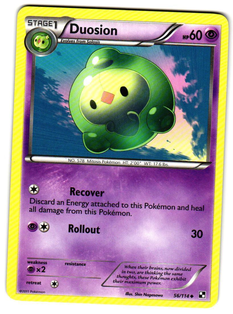 Pokemon Black and White Duosion #56/114 Uncommon Lightly played