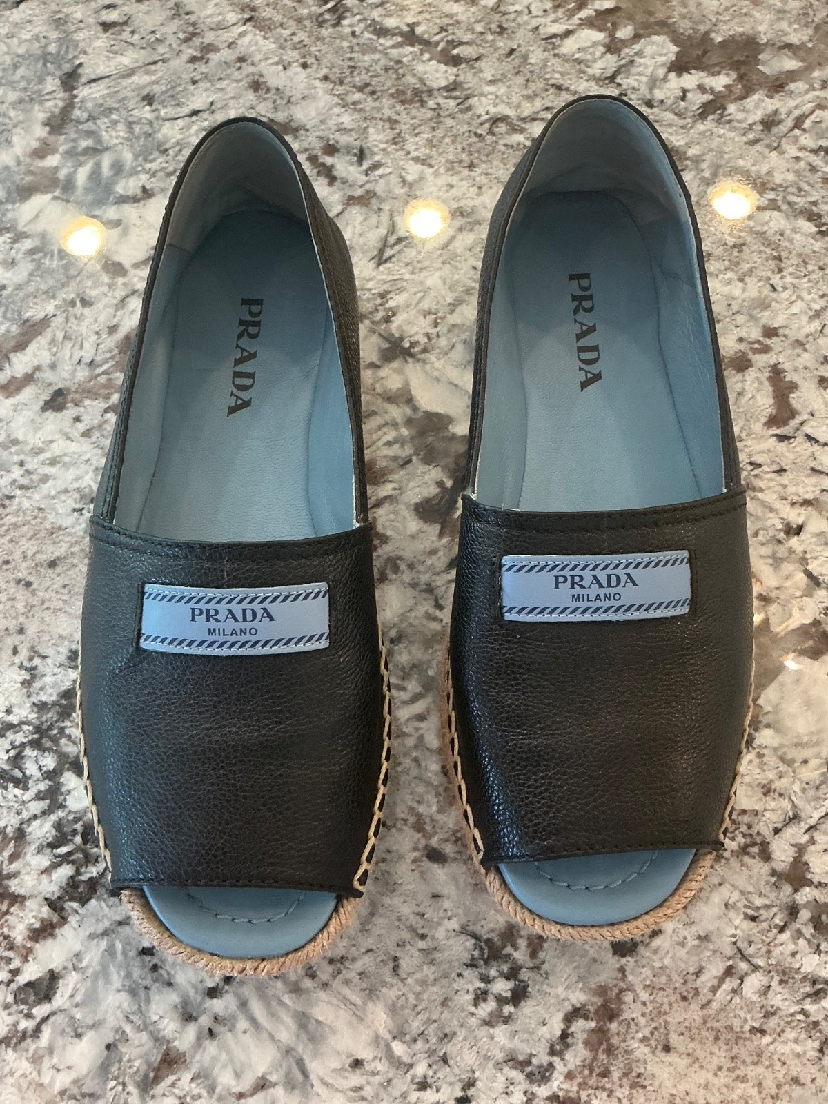 Prada Black Espadrilles Size 37 - image 1