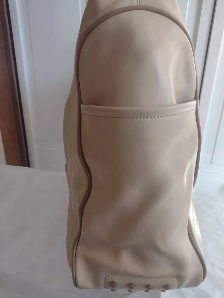Arcadia Buttery Soft Large Italian Leather Bag, Crmy Lt Caramel Color, Italian  - Image 3 of 4