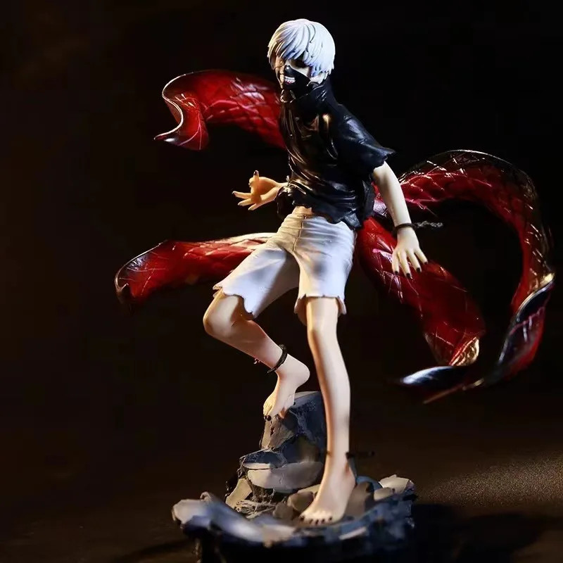 Tokyo Ghoul - Kaneki Ken Monster Moda Anime Figura (21cm) + Segunda Cabeza