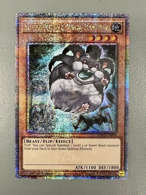 YuGiOh Rarity II Super-Nimble Mega Hamster Quarter Century SR RA02-EN004 |  eBay