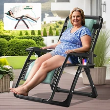 Barbella Zero Gravity Chair Reclining Lounge Chair Adjustable Lawn Recliners