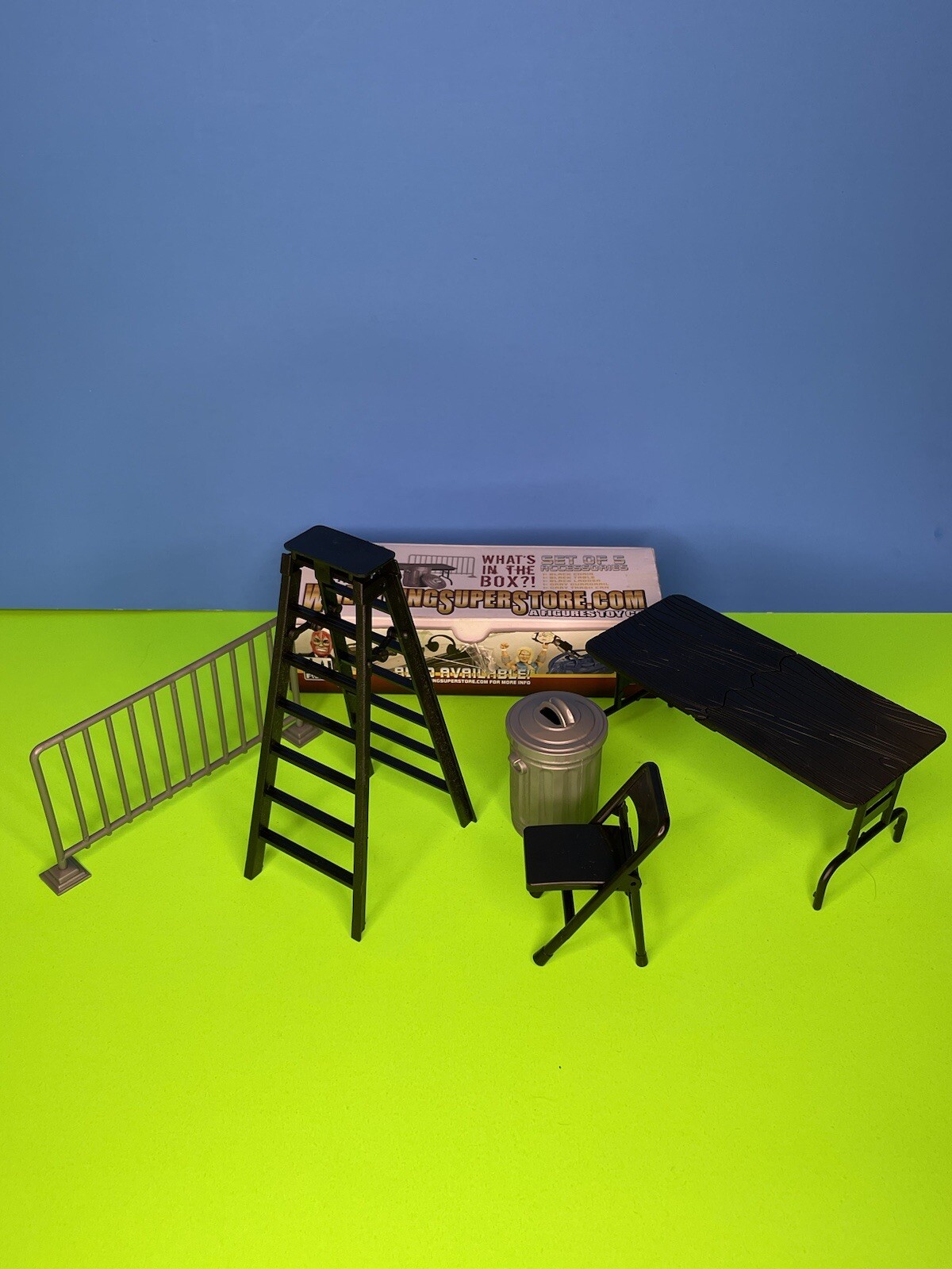 Set of 5 Wrestling Props Accessories For WWE Wrestling Action Figures