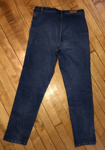 vtg 1980s Lee sidezip frontier ladies jeans highrise size 13 Split Hem - Picture 2 of 8