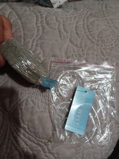 New Nine West iridescent beaded material long wrap Belt Bling Dresses accessory