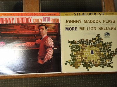 Johnny Maddox LP x 2 Plays More Million Sellers & Crazy Otto Piano tested Dot