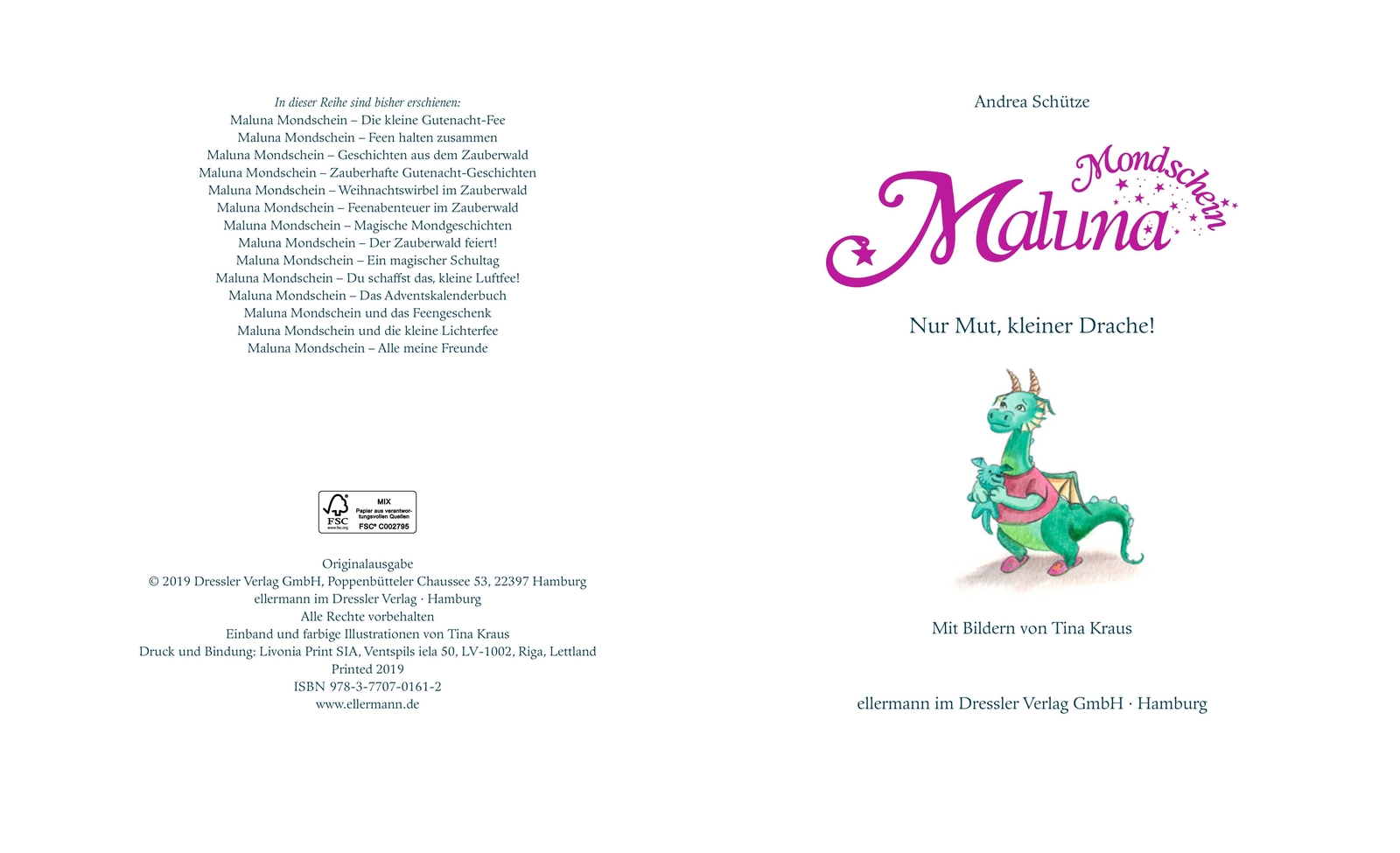 Thumbnail - Maluna Mondschein. Nur Mut, Kleiner Drache Andrea Schütze